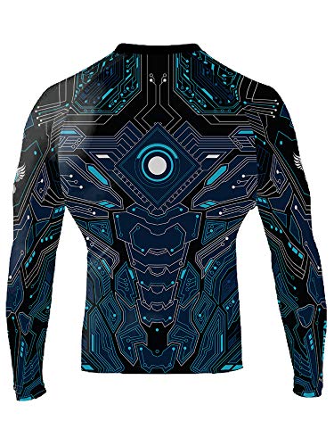 Raven Fightwear Men's Cybernetic Rash Guard MMA BJJ2