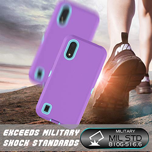 Thybx F-11023757 Galaxy A01 Case, Thybx [Drop Protection] Full Body Shock Dust Absorbing Grip Plastic Bumper Tpu 3-Layers Durable Solid Phone Sturdy Hard Cases Cover thumb #3