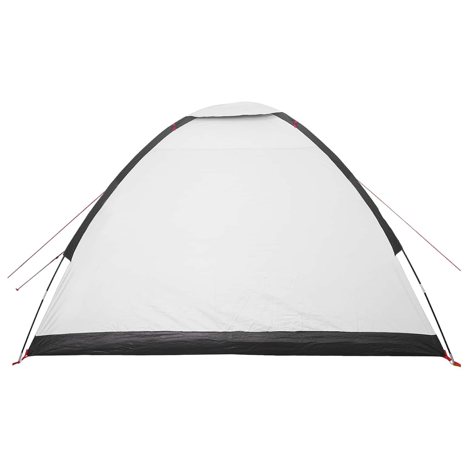 Tienda de campaña con techo blanco apagón 275 x 215 x 125 cm, 1 habitación, poliéster impermeable para 4 personas, fácil para familias, camping al aire libre para verano