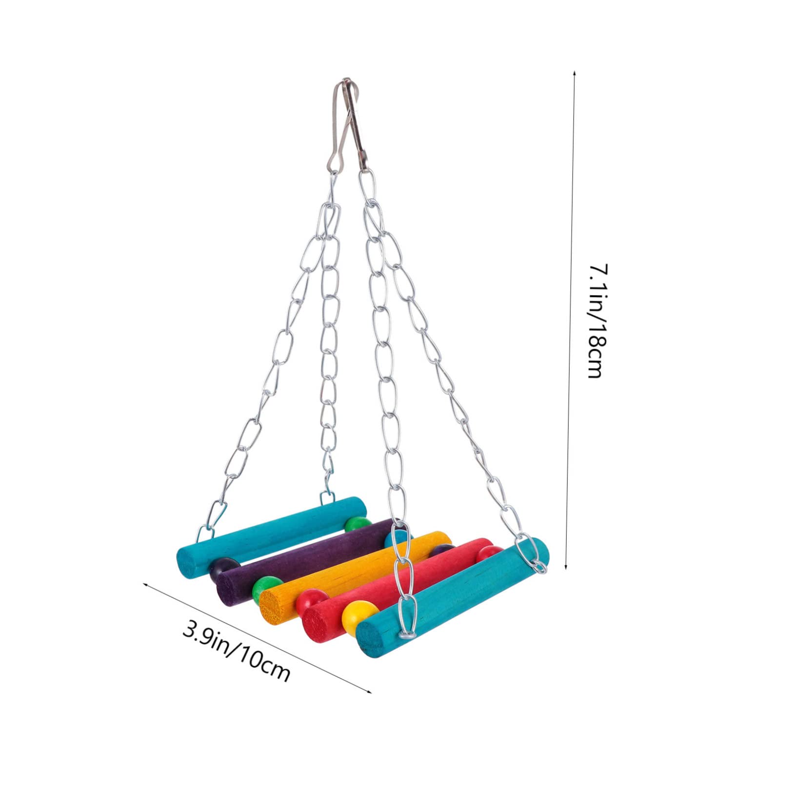 CIYODO 5Pcs Parrot Swing Chew Hanging Bell Bite for Birds for Parakeets Cockatiels and Lovebirds Elevate Playtime Reduce Boredom