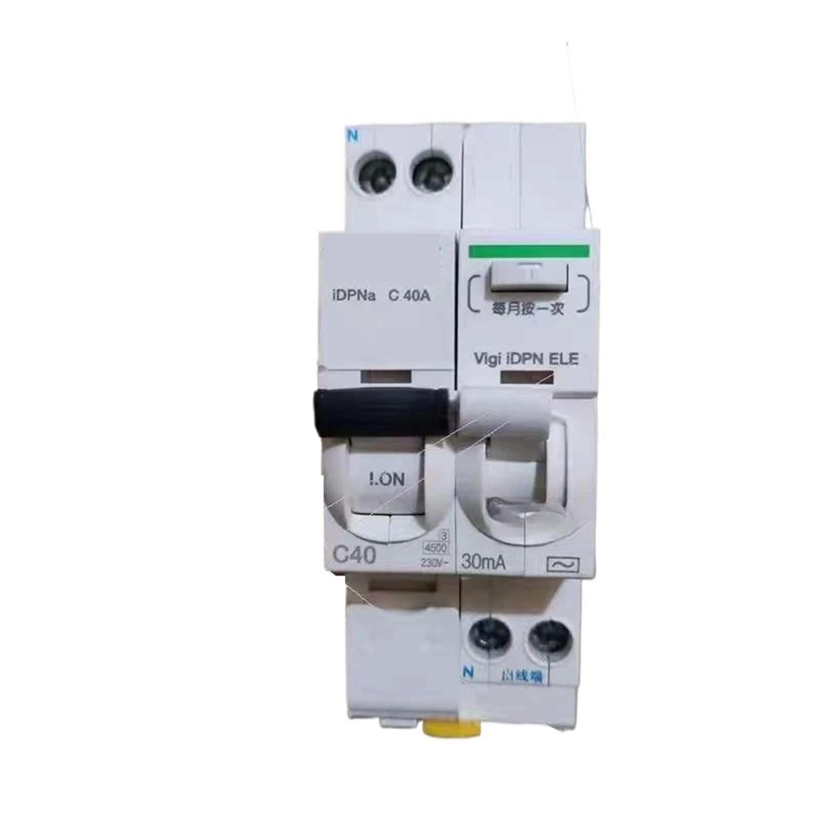 Elektryczny mini wyłącznik 1P+N z zabezpieczeniem przed wyciekiem 30 mA ELE 6A 10A 16A (25A) 1 szt
