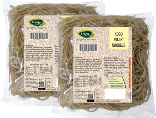 Image of Thanjai Natural Kodo Millet Noodles 180 Grams X 2 (360 Grams) of Homemade Natural Noodles (No Preservatives, No Chemicals, No Artificial Extract)