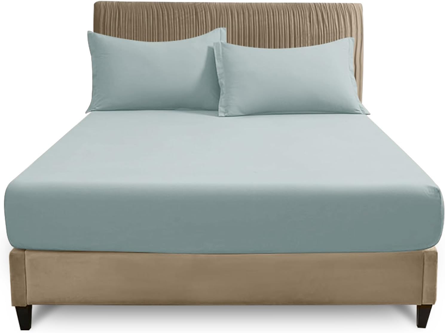 Gc Gaveno Cavailia Duck Egg Polycotton Fitted Bedsheets, Super King Beds