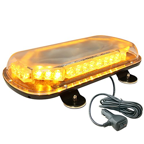 LAMPHUS SolarBlast 34W LED Construction Tow Truck Security Patrol Vehicle Strobe Warning Mini Light Bars (OTHER COLOR AVAILABLE)  AMBER