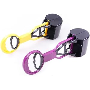 Dog pet long handle pooper scooper poop scoop clean pick up excreta cleaner long handle dog poop black and creative simple and sophisticated design durable portable dog poop pick up tool   cucciolini doodles