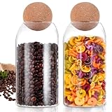 Photo Gallery porfoyo set di 2 barattoli con coperchio, 800 ml, con coperchio in legno, a forma di sfera, per chicchi di caffè, barattoli con coperchio, vetro con coperchio per conservare alimenti Photo Gallery porfoyo set di 2 barattoli con coperchio, 800 ml, con coperchio in legno, a forma di sfera, per chicchi di caffè, barattoli con coperchio, vetro con coperchio per conservare alimenti