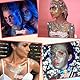 AYBUY Body Glitter Gel, Festival Glitzer Gesicht 25ml, Sequins Chunky Glitter Liquid Gel, Meerjungfrau Pailletten Funkelnde für Gesicht Haare Lippen Nägel Make Up Kosmetik Festival (Gold)