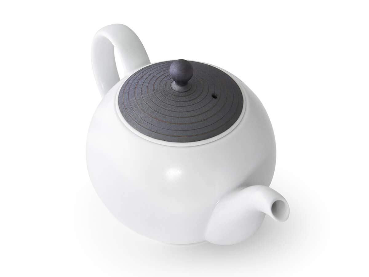 KIHARA - Japanischer Teekanne Sabi-sen mon, aus Arita-Porzellan. 300 ml
