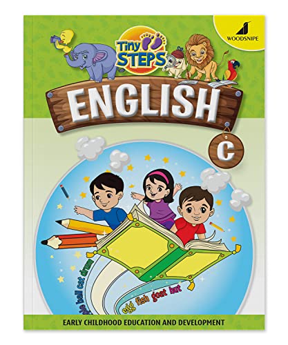 Image of Woodsnipe Tiny Steps - English Alphabet Practice Book C | Age 4 to 6 years | Learn Tracing and Writing Sight words, Sentences, Phonics | Activity Book for Senior KG Kids