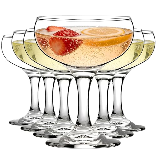 KIXINY 6 Stück Super Margarita Daiquiri Manhattan Martini Glas Trinkset, Mini Cocktail Set von 6...