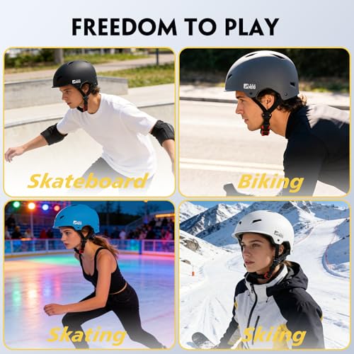 Skateboard Helmet for Adults – Adjustable Certified Safety