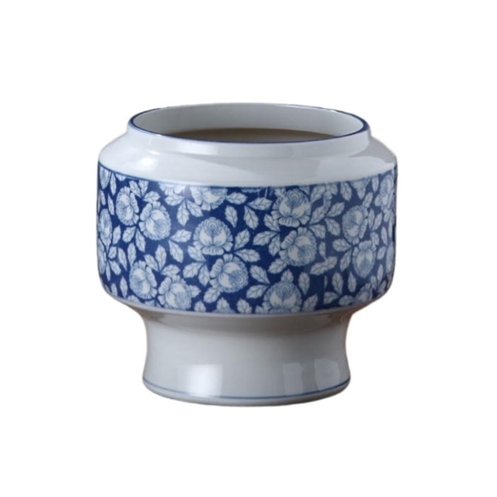 XBGfdySD Dia20 cmBlue and White Ceramic Planter，Large Vase Plant Pot Indoor Porcelain Flower Pot