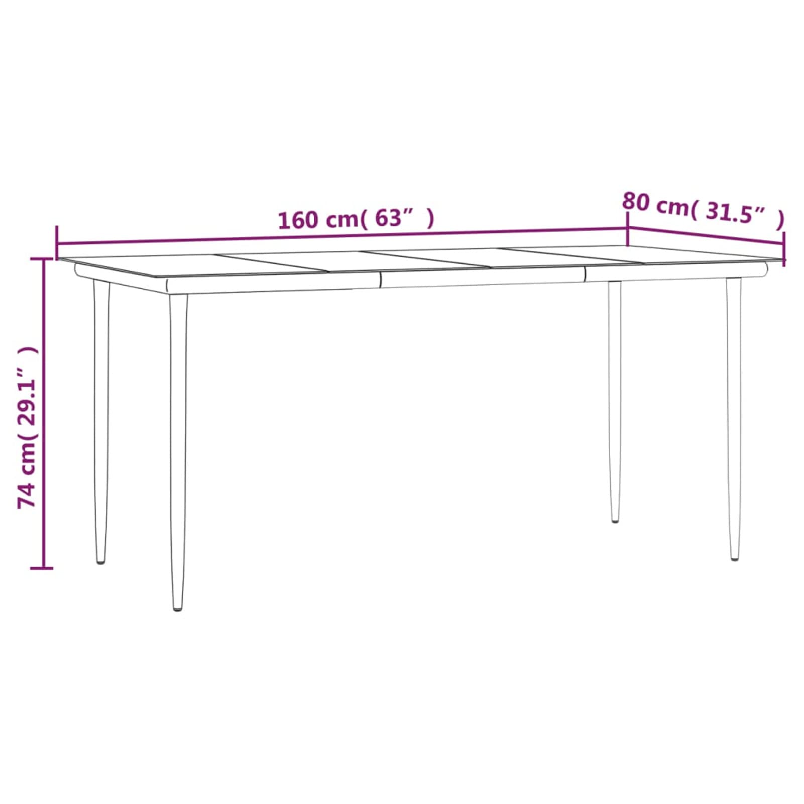 3185097 Set da Pranzo da Giardino 5 pz Nero con Cuscini in Polyrattan Testata in Legno,Testata Letto Matrimoniale Muebles Dormitorio Spalliera Letto Testiere per Letto Matrimoniale