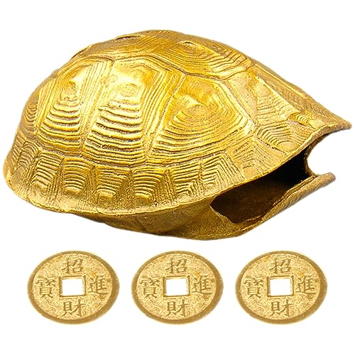 Carapace de tortue divinatoire en cuivre haut de gamme, statuette HEMOTON d'art