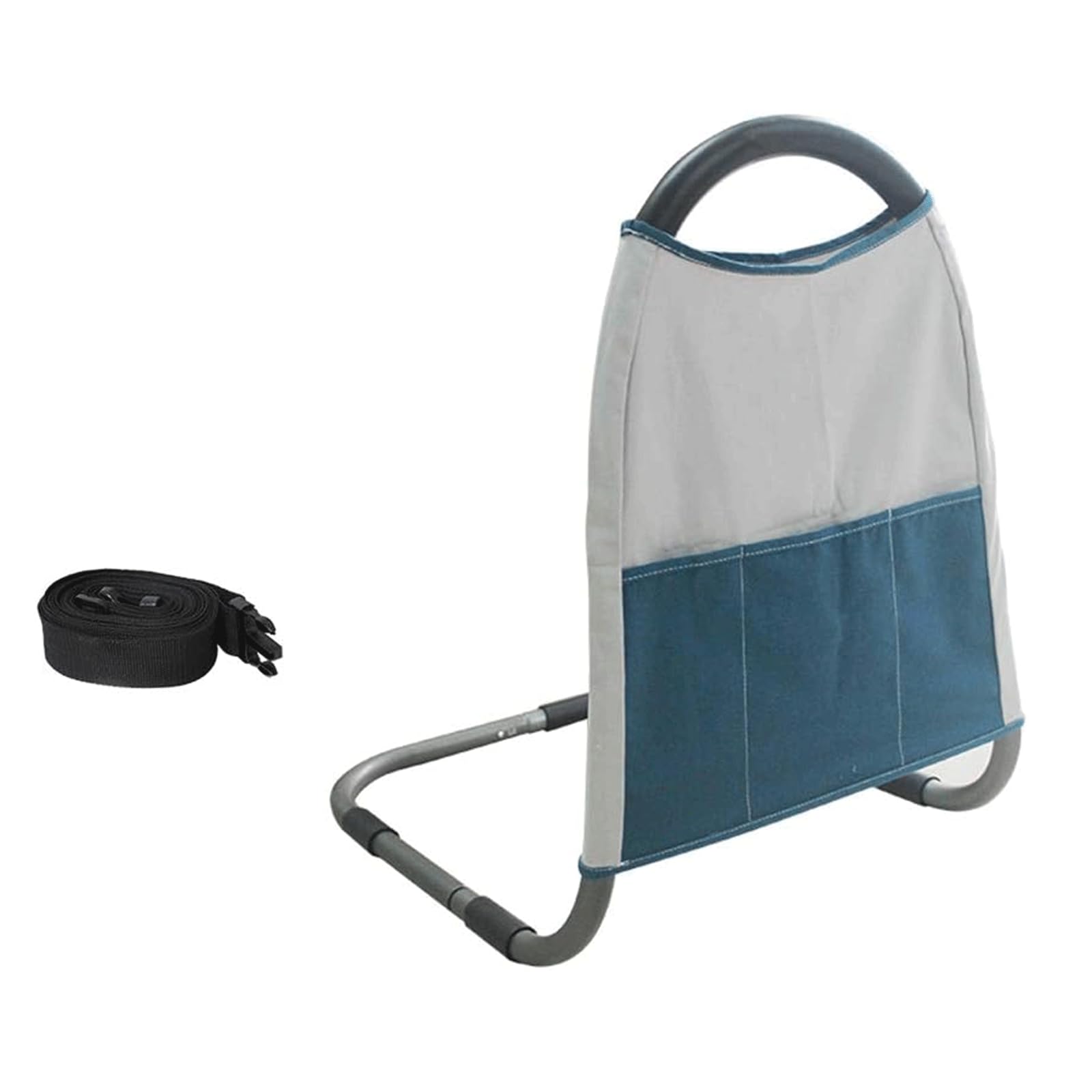 Barrière d'assistance pour lit avec sac de rangement pour un réveil en toute sécurité