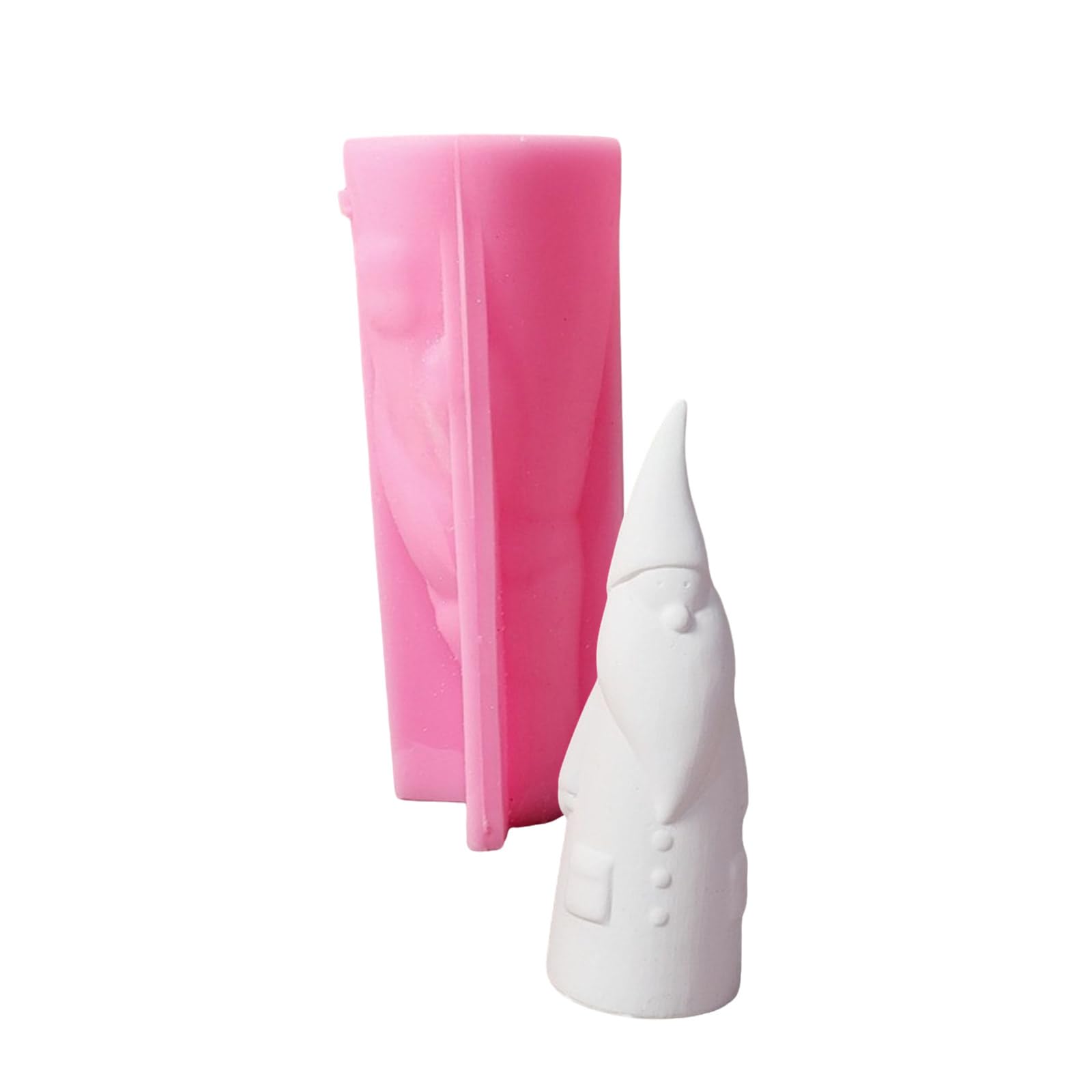 hogtnd Santa Claus Silicone Candle Moulds for Epoxy Resin Candles Soap Making, Cement Plaster Silicone Moulds for Arts and Crafts Supplies