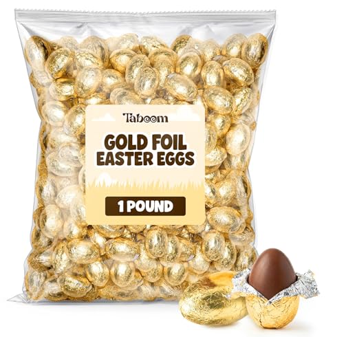 Easter Milk Chocolate Gold Wrapped Eggs Candy - 1 Pound...