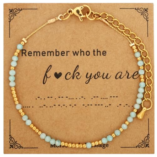 Remember Who The F You Are Bracelet - Remember Who The Fck You Are Bracelet, Morse Code Motivational Inspirational Healing Bracelets Jewelry Gifts For Women,