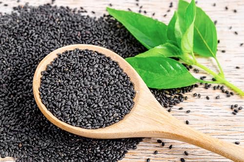 Image of MAMAGRAIN Premium Basil Seeds 200gm - Sabja Seeds | Tulsi Seeds | High in Fiber, Omega-3 | Ideal for Drinks, Falooda, Smoothies & Desserts | Hygienically Packed | Natural & Edible Basil Seed (200g)