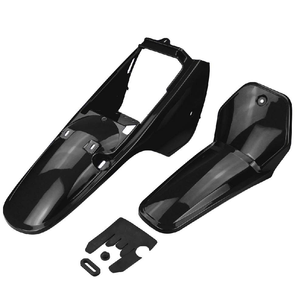 TNT KIT CARROSSERIE ADAPT. POUR YAMAHA PW 80 NOIR (2 PIECES)