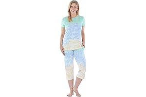 Bewitchingly Enticing Short-Sleeve Tie-Dye Pajama Sets for the Ultimate Sleepyhead's Haven