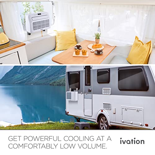 Image of Ivation 6,500 BTU Camper Air Conditioner | Portable Over-the-Window Sill AC, Fan & Dehumidifier for RV, Caravan & Motorhome | Digital Display, Temperature Control, Timer, Sleep Mode, Whisper Quiet