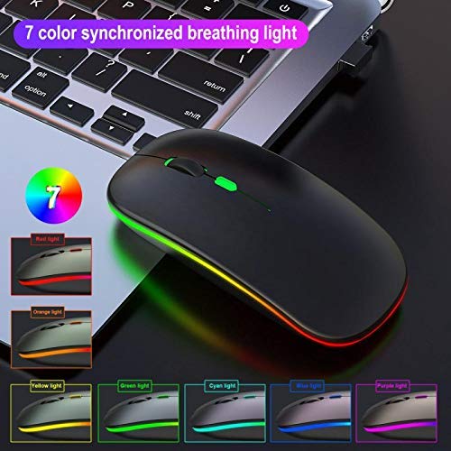 Muvit Rechargeable Wireless Mouse RGB LED colors
