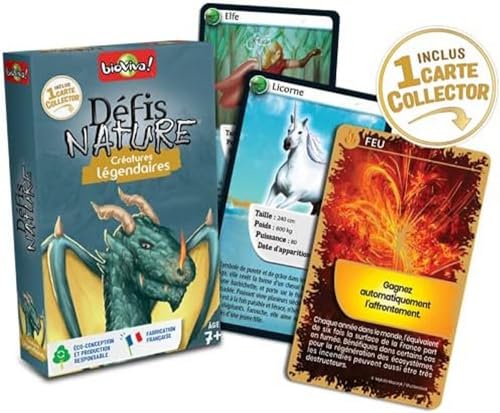 Bioviva - Jeu De Cartes Défis Nature Créatures Légendaires, Petit