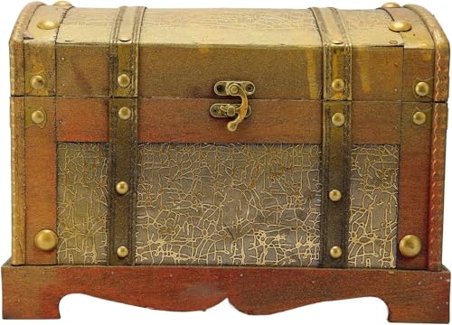 Organisateur de bijoux boîte en bois vintage et rangement rétro