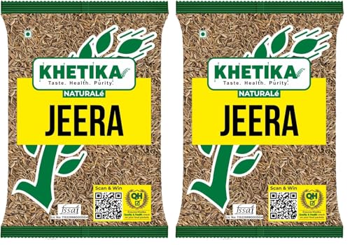 Image of Khetika Naturale Premium Jeera | Whole Cumin Seeds 500gm (Pack of 2)