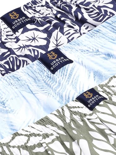 Image of Urban Scottish Ultra-Comfortable Men's Boxer Pants - 100% Cotton Material with A Stylish Print - Soft and Stretchy Elastic Waist Band - Dynamic Movement and Hardwearing Stitching - Breathable with A Gentle Snug Fit