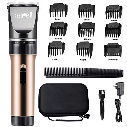 Ceenwes Hair Clippers Cordless Quiet Hair Trimmers Rechargeable Body Hair Removal Machine