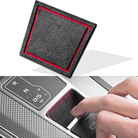 muekzru Car Trim Sticker Decals Decoration Interior Accessories,Electronic Parking Brake Switch Button Protective Sticker for Audi A6 S6 RS6 A7 S7 RS7 Q7 Accessories(Version B) Cover