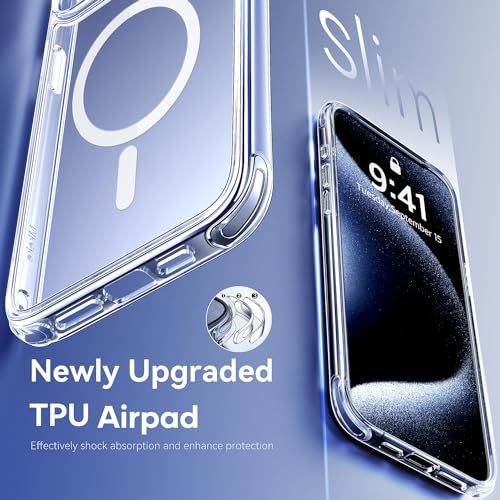 Clear Case for iPhone 15 Pro Max Phone Cases Not-Yellowing, with 2X Screen - Bild 46 von 77