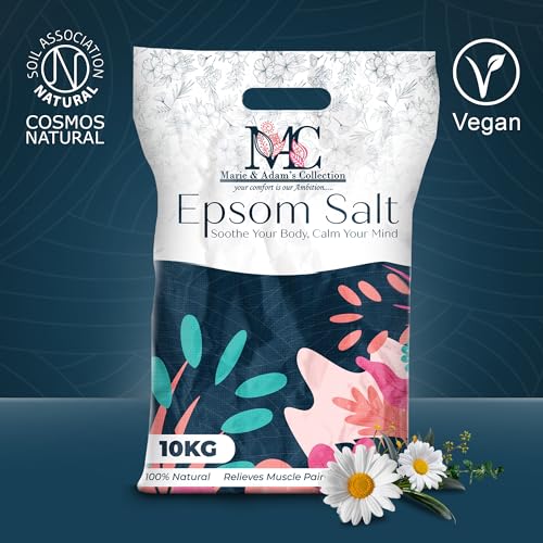 Pure Epsom Salts 10kg, Total Body Therapy, 100% Pure Premium Quality Magnesium Sulphate Traditional Bath Soak, Fine 1.4mm Easily Dissolvable Grain Size, Vegan Friendly - Image 6