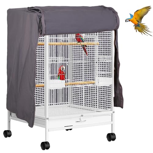 Image of QBLEEV Bird Cage Covers, Breathable Blackout Birdcage Covers for Night