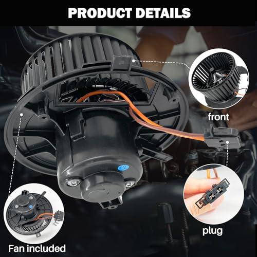 Image of 700241 AC Heater Blower Motor Fan Assembly Fit for Audi a3 Quattro 2006-2013 ，TT Quattro 2008-2015，for Volkswagen GTI 2010-2014，Golf R 2012-2013 ，Jetta 2005-2018，CC 2009-2017 1K1820015Q