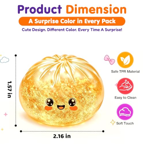 Kidology Dumpling Squishy Toy, Random Colour Pack of 1 - Image 5