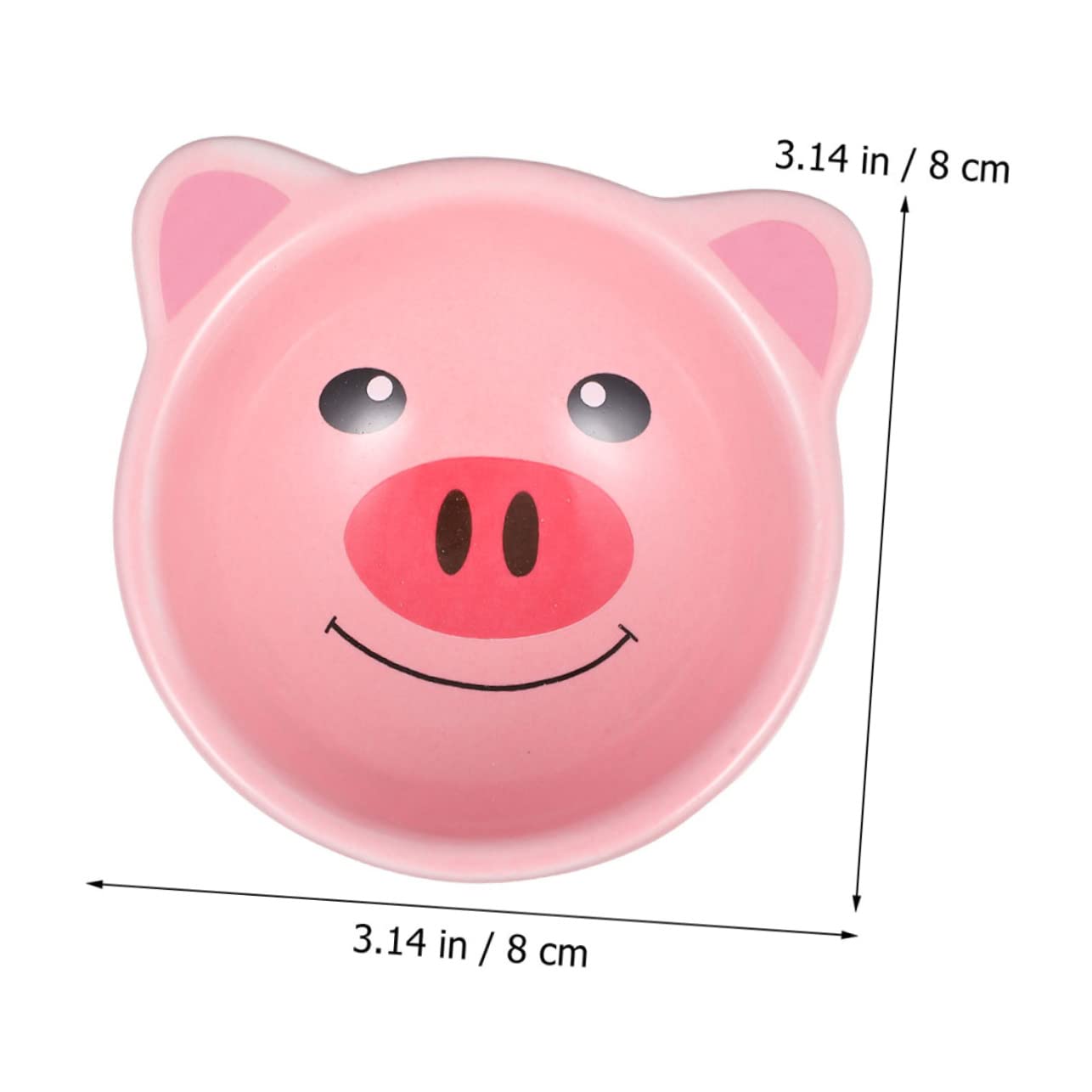 Happyyami Hamster Food Holder 2pcs Ceramic Pet Bowl Slip Base Suitable for Rabbit Hamster Squirrel Easy to Use