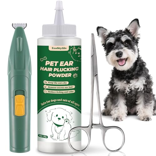Dog Ear Hair Removal Kit with Hemostat
