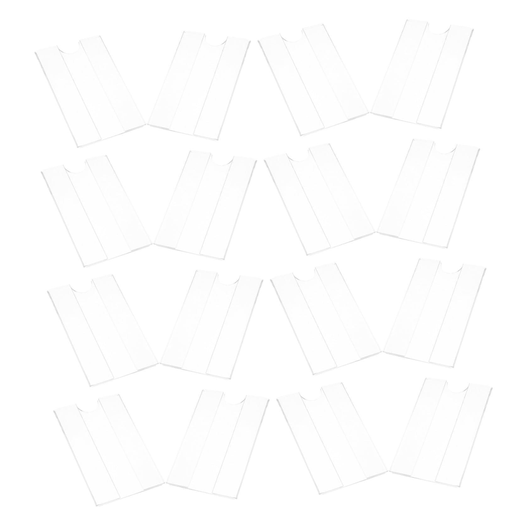 STOBOK Preisschildhalter Preisanzeigehalter Acryl 30 Stück zur Wandmontage Transparente mit Klarem Design Installieren für Supermarkt und Einzelhandel