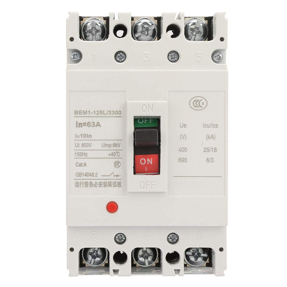 IEUMJNAT Air Switch Residual Current Circuit Breaker, Overload Protection Leakage Protector, for Industry Household