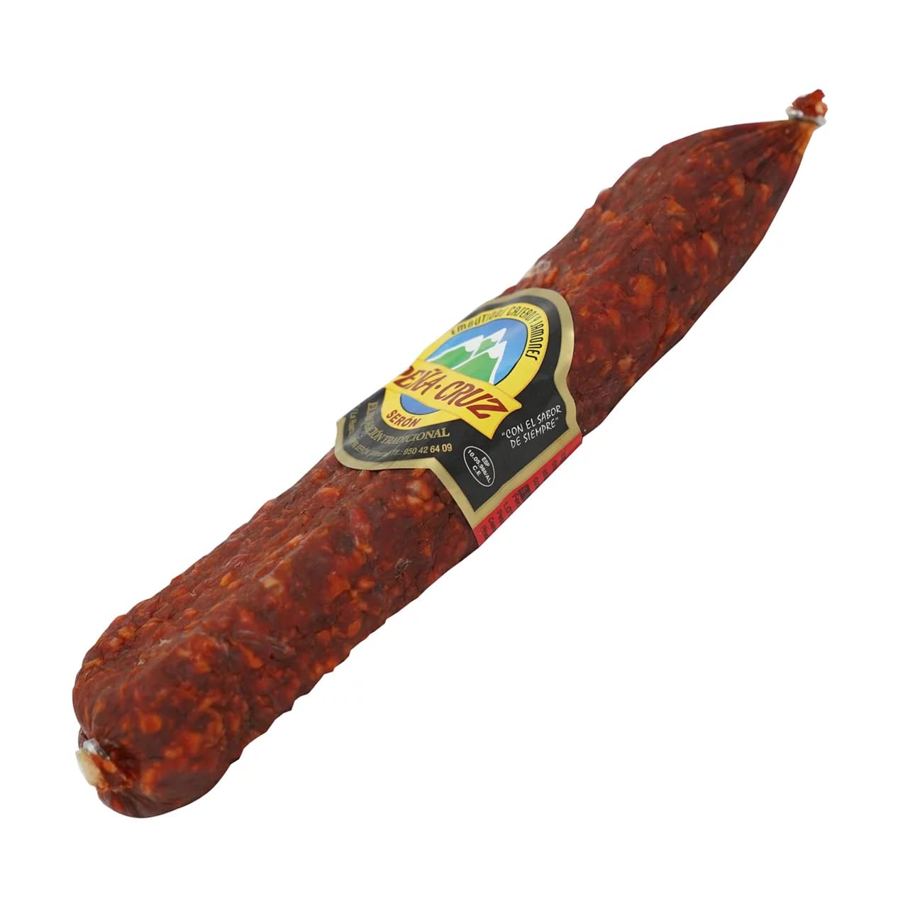 PEÑA CRUZ Chorizos Artesanales: Casero, Dulce Gran Reserva, Picante y Picante Gran Reserva – Con Productos de Almería/Envío Refrigerado/Sin Gluten (6 PIEZAS, Chorizo Casero 260g)