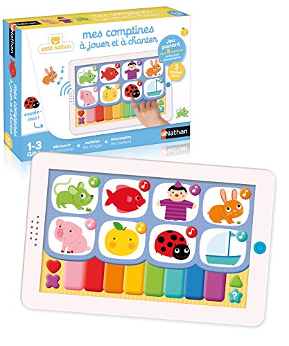 Nathan – Mes comptines à jouer et à chanter – Jeu éducatif– Jeu interactif – Découvre les comptines et apprend à les jouer au piano – De 1 à 3...