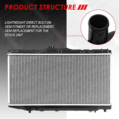 Image of Auto Dynasty Radiator Compatible with 1988-1992 Geo Prizm Toyota Corolla AT, DPI 539 Factory Style 1-Row Cooling Radiator, Aluminum Core