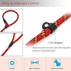 Dog-Rope-Leash-5-FT-Pet-Slip-Lead-Dog-Training-Leash-Standard-Adjustable-Pet-Nylon-Leash-for-Small-Medium-Dogs-10-80-lb-WalkingRed - Cucciolini Doodles   Dog-Rope-Leash-5-FT-Pet-Slip-Lead-Dog-Training-Leash-Standard-Adjustable-Pet-Nylon-Leash-for-Small-Medium-Dogs-10-80-lb-WalkingRed