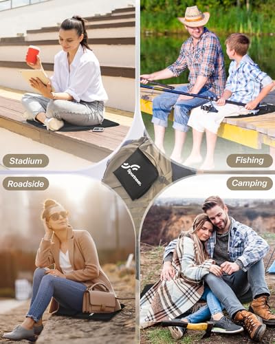 Sportneer Sitting Pad, Sit Pads For Backpacking Portable Camping Sit Pad Waterproof Folding Pad Stadium Seat Pad For For Camping Picnics Hiking thumb #6