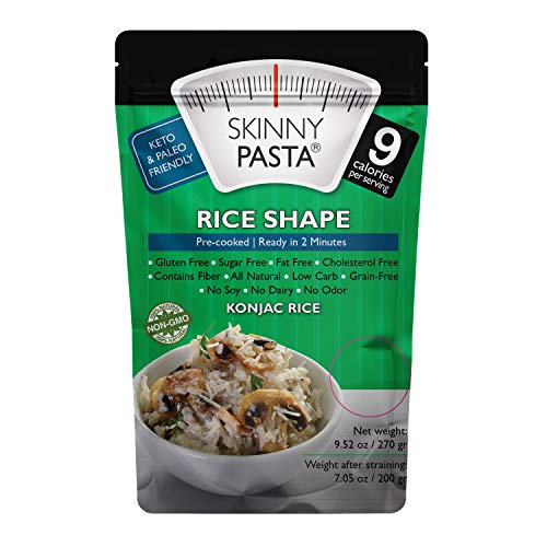 Skinny Pasta 9.52 oz - The Only Odor Free 100% Konjac Noodle (Shirataki Noodles) - Pasta Weight loss - Low Calorie Food - Healthy Diet Pasta - Rice - 6-Pack (Best Chicken Rice In Singapore 2019)