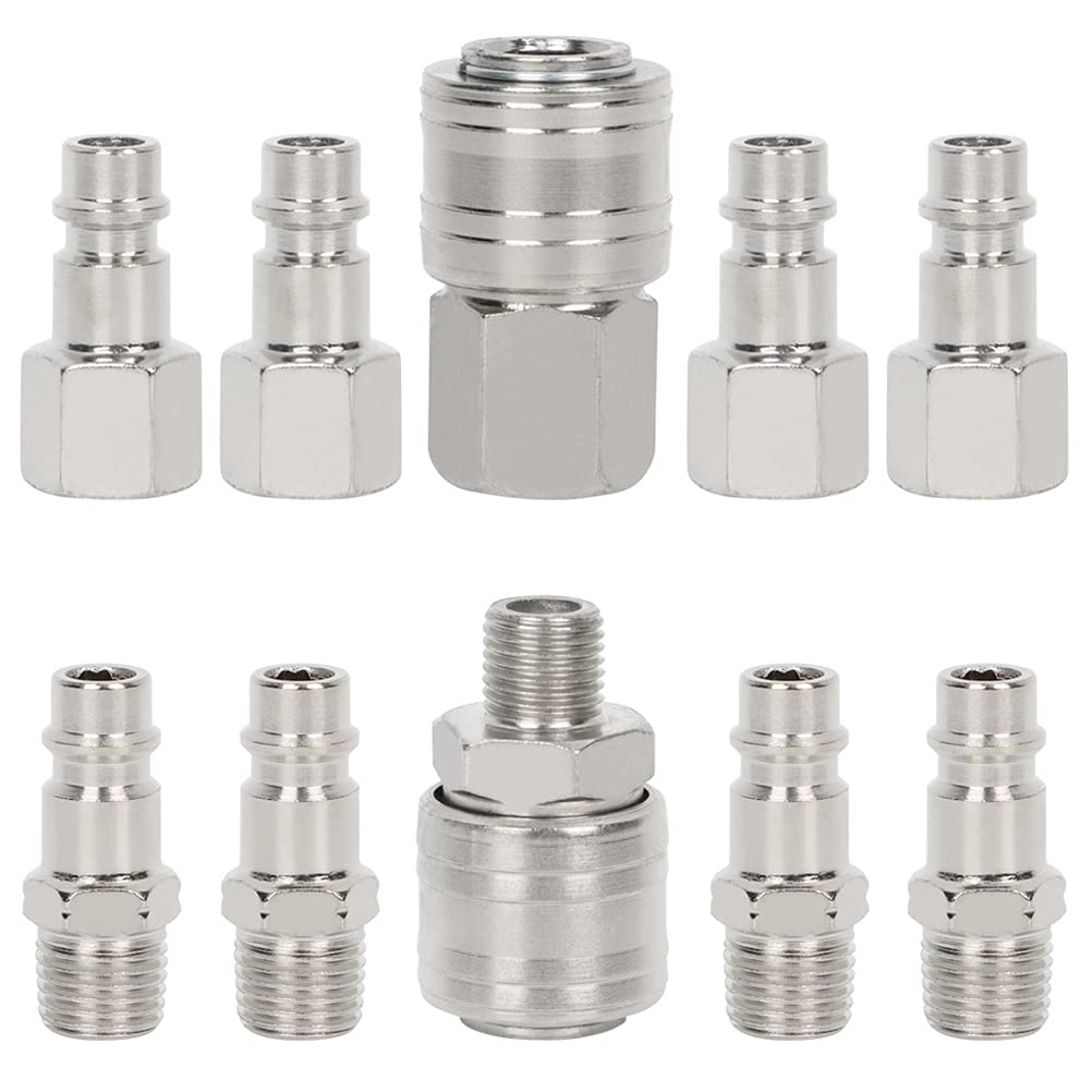 Buy 10pcs Air Line Connectors, Airline Hose Compressor Fittings 1/4