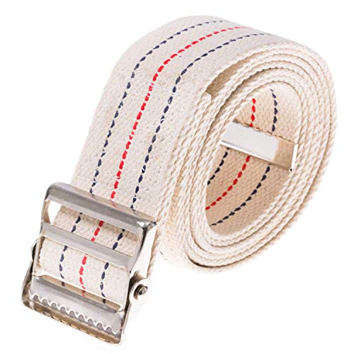 Image of Mulligan Mobilization Belt for Physiotherapy - Adjustable Gait Belt 90inch Length Width-2 Inch - with Metal Buckle - Transfer Walking and Standing Assist Aid for Caregiver Nurse Therapist